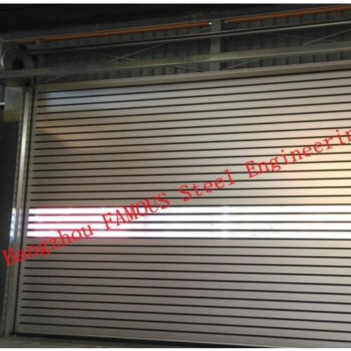 Indoors PVC Fast Acting Rapid Rise Door and Outdoors Hard Metal High Speed Rolling Up Shutter Doors