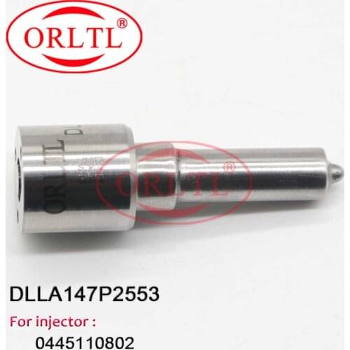 DLLA147P2553 Common Rail Injector Nozzle DLLA 147 P 2553 Black Needle Sprayer 0 433 172 553 For 0445110801 0445110802