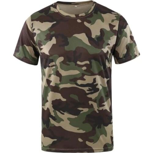 T shirt Men Outwear Quick Dry Camouflage Breathable T-shirt OutdoorSportTactical Camo Brand Tee Tops Camisetas Hombre Tshirts