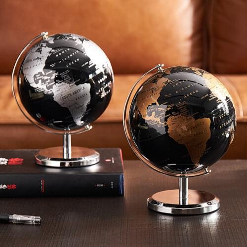 World Map Globus Rotating Globus Modern Home Table Desk Ornaments Office Home Decoration Accessories