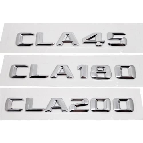 Automobiles Number Emblem Trunk Sticker Decal for Mercedes Benz CLA45 180 200 220 250 260 W203 W204 G500 S320 Tail Decoration