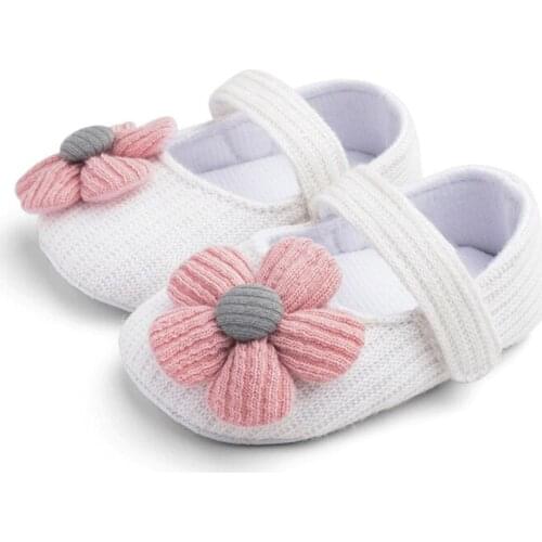 2021 New Spring And Autumn Models Flower Girl Baby Princess Shoes Soft Sole Baby Toddler Shoes Hook Loop Slate Shoe