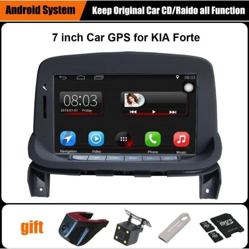 Upgraded Original Car multimedia Player Car GPS Navigation Suit to KIA Forte Support WiFi Smartphone Mirror-link Bluetooth