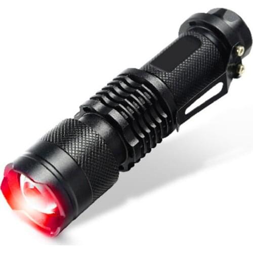 Night Vision Hunting Torch Battery Powered 850nm LED Infrared Zoom Flashlight Lantern Flashlight Waterproof Spot Lamp