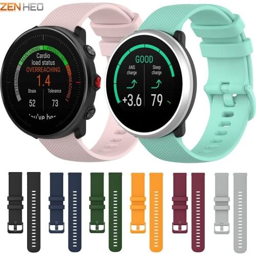 For Polar Grit X / Ignite 2 Silicone Watchband Strap For Polar Unite / Vantage M M2 Replacement Watch Band