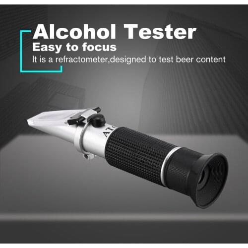 Handheld Refractometer Brix 0~32% Wort SG 1.000~1.130sg Concentration Optical Beer Content Meter Mini ATC Measuring Tester