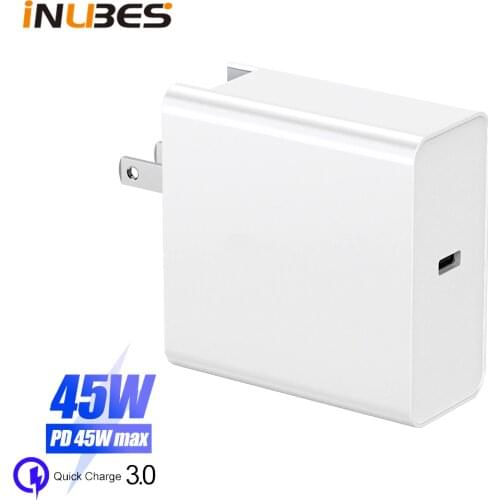 45W PD QC 3.0 Quick Charge USB Charger For iPhone Macbook For Samsung Xiaomi Switch Fast Wall Charger Type C US EU UK AU Adapter