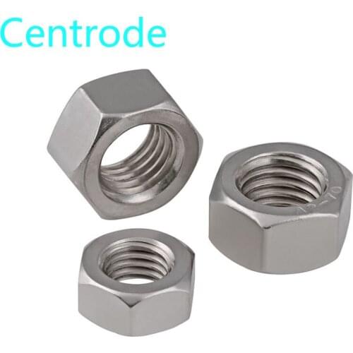 304 Stainless Steel Inch Fine Pitch Thread Hexagon Nut 4Pcs
