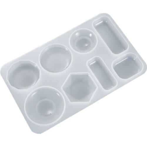 Crystal Epoxy Resin Mold Geometric Earring Ear Pendant Casting Silicone Mould