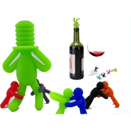 Red Wine Aerator Plug Cap Bottle Pour Shutoff Silicone Seal Stopper Liquor Spirit Pourer Wine Spout with Rubber Stopper ZW743