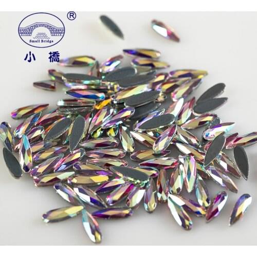 High Quality Crystal Hotfix Rhinestones Decorative Diy Glass Water Drops Glitter Flatback DMC Rhinestones For Clothing S100