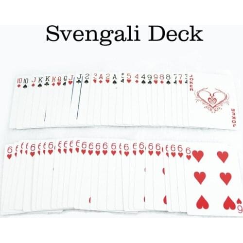 Svengali Deck Magic Gimmick Card Magic Trick for Magician Close Up Magic Prop