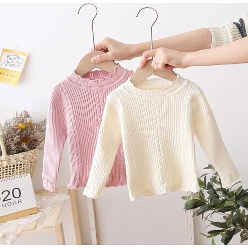 Girl Sweater Kids Baby Toddler Tops 2021 Cheap Thicken Warm Winter Autumn Wool Knitting Cashmere Christmas Children Clothing