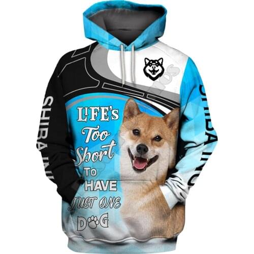 Shiba Inu 3D Hoodies Printed Pullover Men For Women Funny Animal Sweatshirts Fashion Cosplay Apparel Sweater 01
