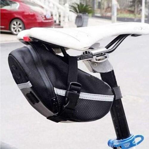 Universal MTB Road Bicycle Motorcycle Tail Bag Repair Reflective Strip Tools Saddlebag Storage Bag Bike Parts Accessories