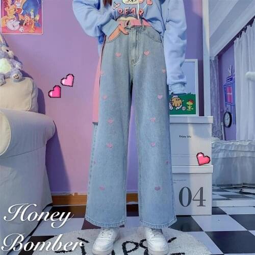 Vumeleal Women's Jeans With Embroidery