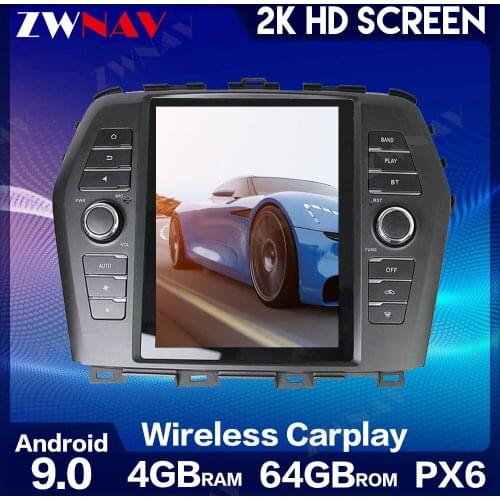 ZWNAV For Nissan Maxima 2016 Tesla style Android 9.0 4G 64GB Car GPS Navigation Multimedia Auto Stereo Radio Head Unit
