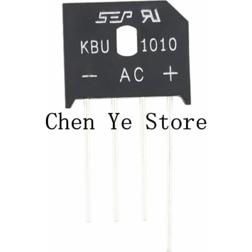 Free Shipping10PCS KBU808 KBU1010 KBU1510 KBU2510 8A 800V 10A 15A 25A 1000V DIP-4 4Pin diode bridge rectifier 100% new