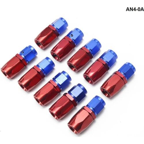 10PCS/LOT Universal AN4 Straight Oil/Fuel Line Hose End Aluminum Fitting/4-AN Oil Cooler Hose Fit AN4-0A