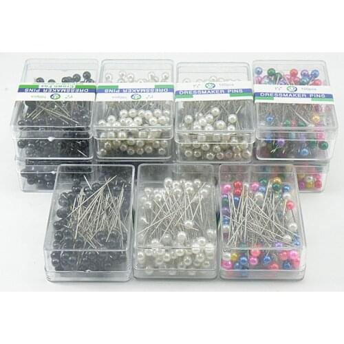 100pcs/lot Colorful Pearl light locating Pins DIY Patchwork Sewing Pins Positioning Sewing Marker Needle Garment accessory