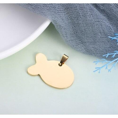 100 Pcs/Lot Fish Shaped Blank Anti-lost Cat Pet ID Tag Personalized Dog Cat Necklace Collar Pendant Puppy Accessories