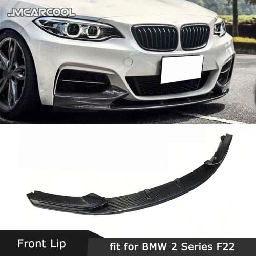 For BMW 2 Series F22 F23 M Sport 2014-2017 Front Lip Chin Spoiler Carbon Fiber/FRP MP Style Head Bumper Shovel Guard