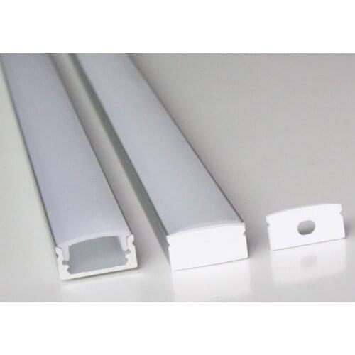 20m (20pcs) a lot, 1m per piece anodized aluminum profile extrusion for led flexible strips light CE &RoHs