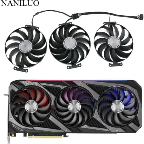 95mm T129215SU 12V 0.5A 7Pin Graphic Card Cooler Fans For ASUS ROG STRIX OC GeForce RTX 3060 Ti 3070 3080 3090 Fan