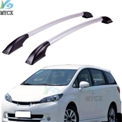 Suitable for Toyota Wish 2009-2019 modified aluminum alloy roof rack special luggage rack without hole accessories