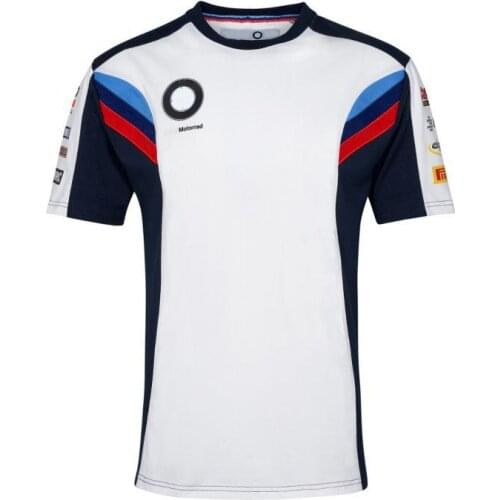 2020 White Motorrad Motorsport Motorcycle T-shirt Cycling Outdoor Polyester Quick-Drying T-shirt Jersey for BMW Motocross
