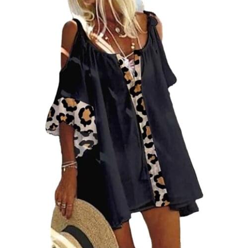 2021 Plus Size Women Blouse Solid Button V-neck Shirt Summer Comfortable Breathable Tops Holiday Beach Clothes Free Shipping