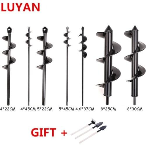 Garden Planting Auger Spiral Hole Drill Bit Small Earth Planter Post Hole Digge Fence Borer Petrol Post Hole Digger