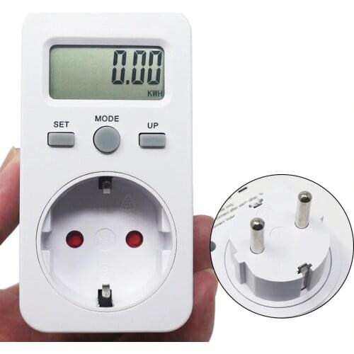 KETOTEK Digital wattmeter LCD Energy Monitor Power Meter AC 230V 16A 3680W EU Plug Electric Test Energy Meter