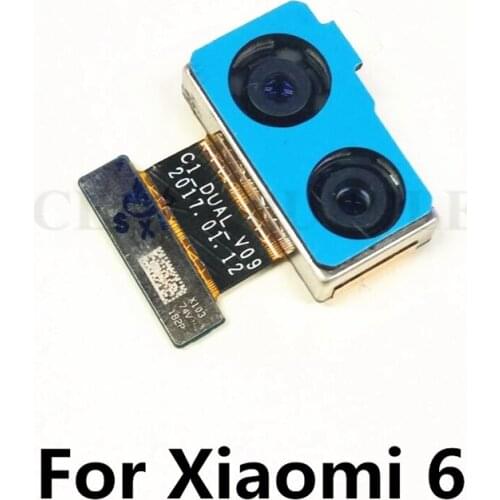Back rear facing front Camera Flex Cable For Xiaomi 6 Main Big Small camera for Mi 6 Mi6