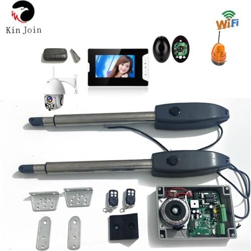 KinJoin Electric LIinear Automatic Motor Gate Opener Door Operator Swing gate Opener GSM Openner Metal Access Controller