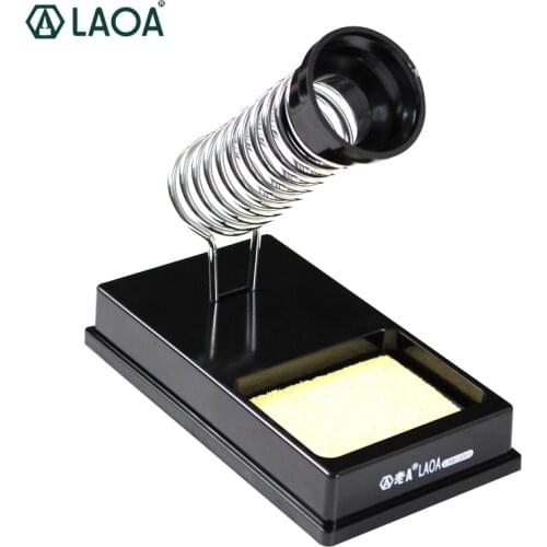 LAOA Easy Plug In High Temperature Resistant Bakelite Electric Soldering Iron Stand with Cleaning Spoonge