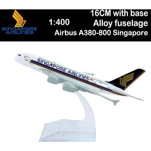14CM 1:400 Airbus A380-800 Model Singapore Airplanes Alloy Aircraft Plane Airliner Display Toy Adult Collection Boy Toy Souvenir