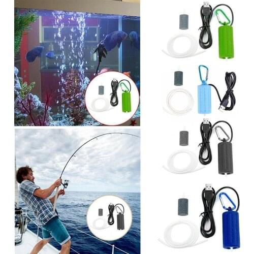 Fashion USB Plug Mute Aquarium Oxygen Pump Portable Energy Saving Fish Mini Mute Tank Pump Air