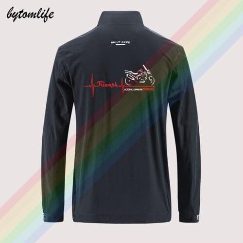 Maglia Per Moto Triumph Tiger Explorer Battito Cuore Sweatshirts jacket mens Outdoor printing Asian size