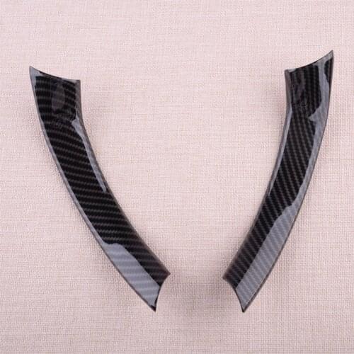 1 Pair ABS Carbon Fiber Style Interior Steering Wheel Cover Trim Frame Fit For Alfa Romeo Giulia 2017 Accessories