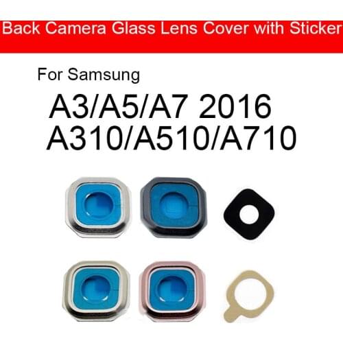 Back Rear Camera Glass Lens Sticker Glue For Samsung Galaxy A3 A5 A7 2016 A310 A510 A710 Camera Glass Lens Cover Repair Parts