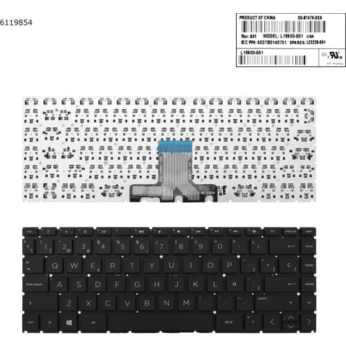 SP Spanish New Keyboard for HP Pavilion X360 14-CK 14-CD 14-CE 14-CM 14-DG Series Laptop Black NO Frame