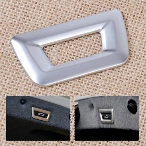 DWCX New Chrome Car Trunk Interior Power Tailgate Rear Door Switch Button Trim Cover Fit for BMW x3 x4 x5 x6 3 5 7 Series F10