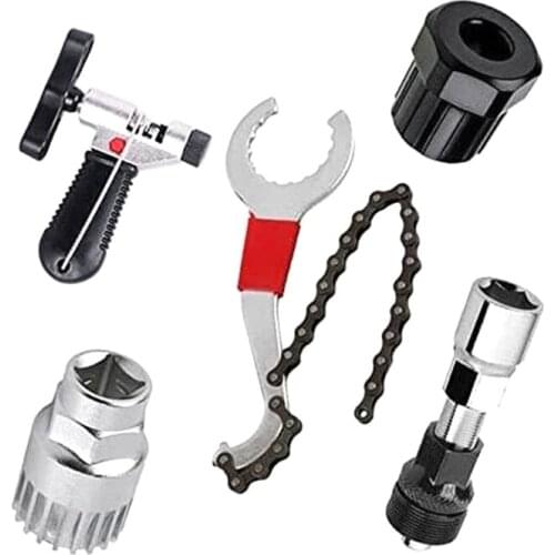 New One Set Bicycle Mountain Bike Repair Tool Kit Bottom Bracket Remover Bicycle Chain Breaker Bottom Crank Bracket Removal