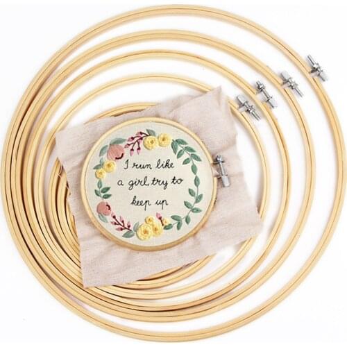 Stand Embroidery Frame Cross Stitch Wooden Hoop Set Circle Needwork Tool Shed Hand Embroidery Kit DIY Craft Sewing Plastic