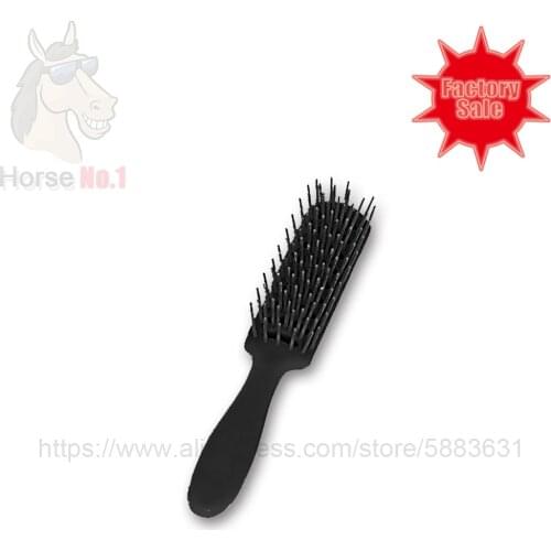 90 3007 Plastic horse braiding comb PP material for mane detangler 19x3.1cm economic comb for horse cleaning factory direct sale