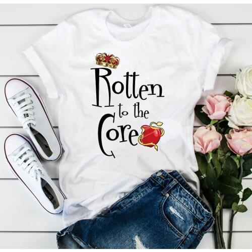 Descendants Inspired Shirts Cute Matching Tee Rotten To The Core Shirt Mal Evie Evil Queen T-shirt