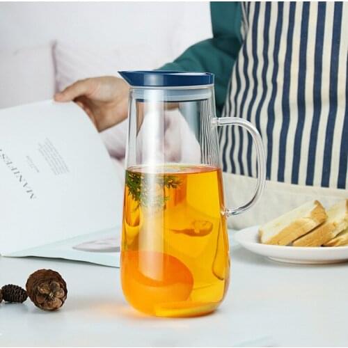 High borosilicate heat-resistant large-capacity glass jug cold jug thickened explosion-proof kettle glass pitcher