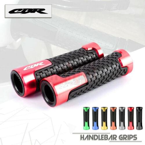 7/8"22mm Motorcycle Accessories Universal CNC Aluminum+Rubber Handle Grips for HONDA CBR600F CBR650F/CB650F