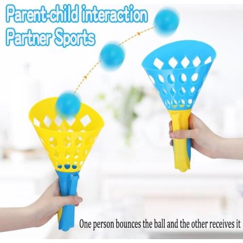 Parent-child Interaction Partner Sports Games Toys Bouncing ball Outdoor Sports Children Throwing and Catching The Ball Set Toy